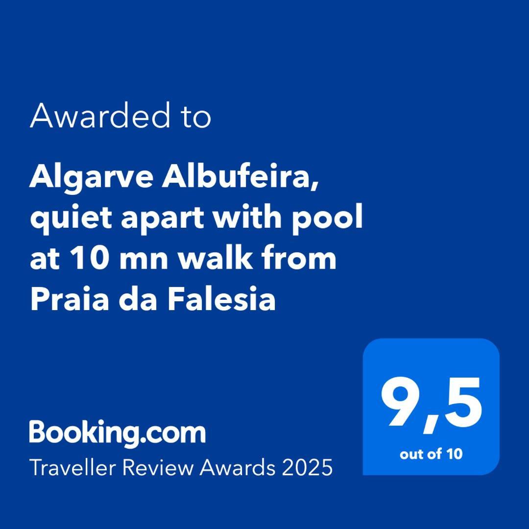 Algarve Albufeira, Quiet Apart With Pool At 10 Mn Walk From Praia Da Falesia Оллюш-де-Аґуа Екстер'єр фото